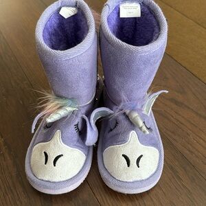 Girls Muk Luks Unicorn Boots